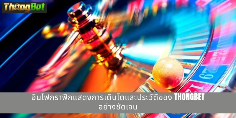 อินโฟกราฟิกแสดงการเติบโตและประวัติของ THONGBET อย่างชัดเจน
